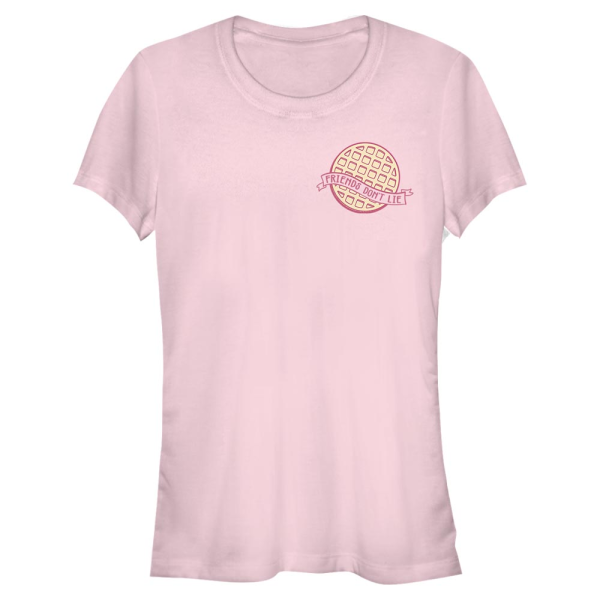 Netflix - Stranger Things - Waffle Pocket - Women's T-Shirt - Pink - Front