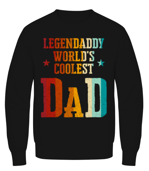Worlds Coolest Dad - Men's Sweatshirt - Black - Front