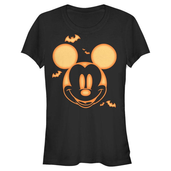 Disney Classics - Mickey Mouse - Mickey Mouse Mickey Pumpkin - Halloween - Women's T-Shirt - Black - Front