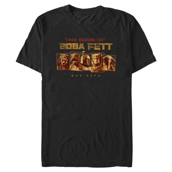 Star Wars - The Book of Boba Fett - Skupina New Characters - Men's T-Shirt - Black - Front