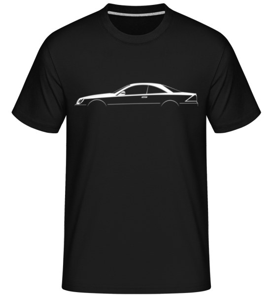 'Mercedes CL C215' Silhouette -  Shirtinator Men's T-Shirt - Black - Front