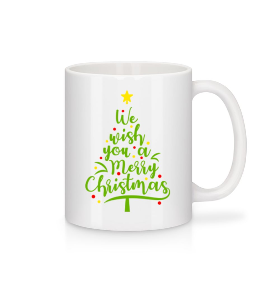 We Wish You A Merry Christmas - Mug - White - Front