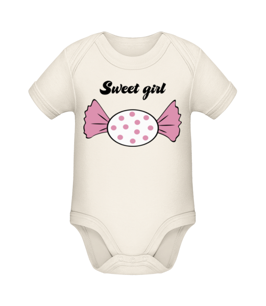 Sweet Girl - Bonbon - Organic Baby Body - Cream - Front