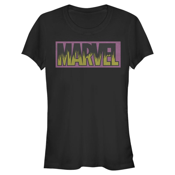 Marvel - Marvel Neon Logo - Women's T-Shirt - Black - Front