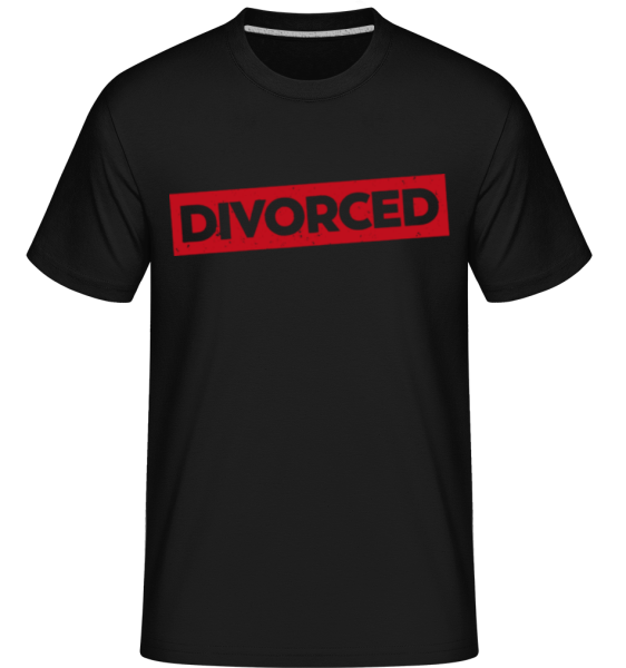 Divorced -  Shirtinator Men's T-Shirt - Black - Front