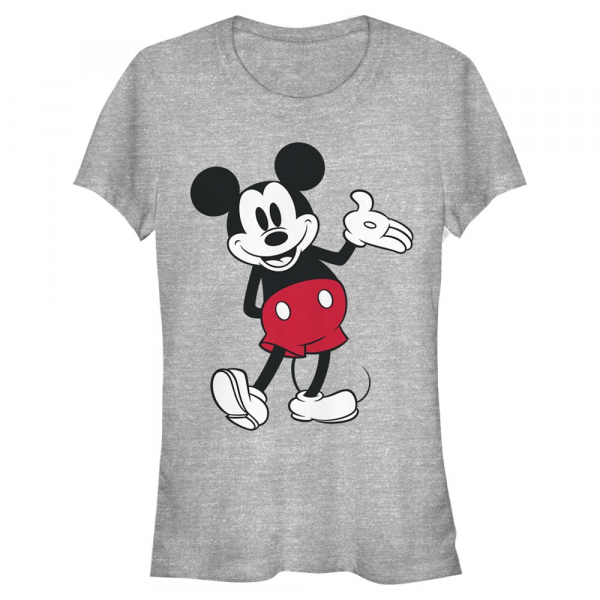 Disney Classics - Mickey Mouse - Mickey Mouse World Famous Mouse - Women's T-Shirt - Heather grey - Front