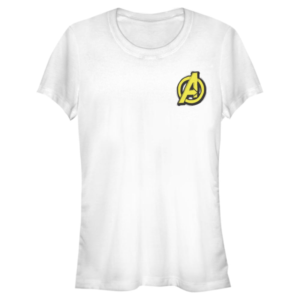 Marvel - Avengers - Logo Drawn Avengers - Women's T-Shirt - White - Front