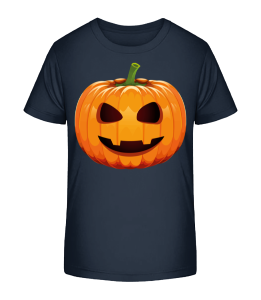 Laughing Pumpkin - Kid's Bio T-Shirt Stanley Stella - Navy - Front