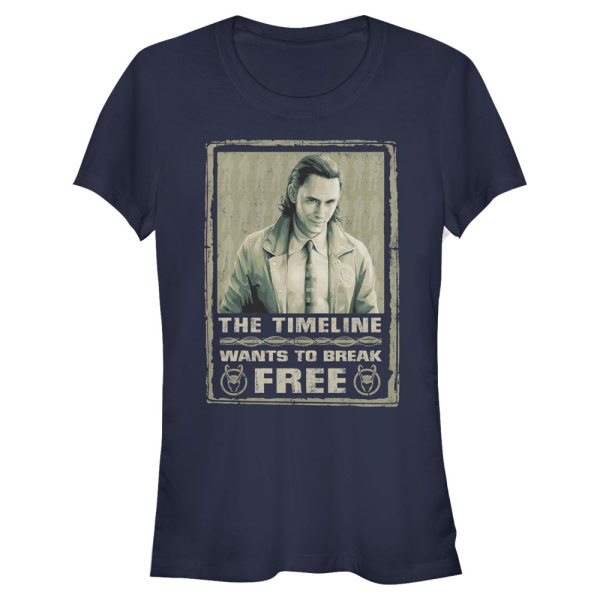 Marvel - Loki - Loki Break Free - Women's T-Shirt - Navy - Front