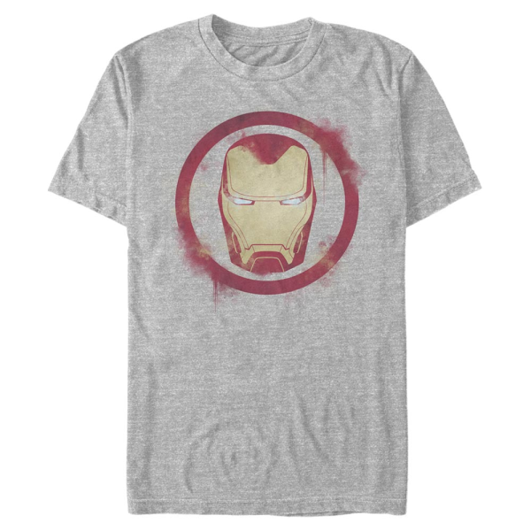 Marvel - Avengers Endgame - Iron Man Spray Logo - Men's T-Shirt - Heather grey - Front