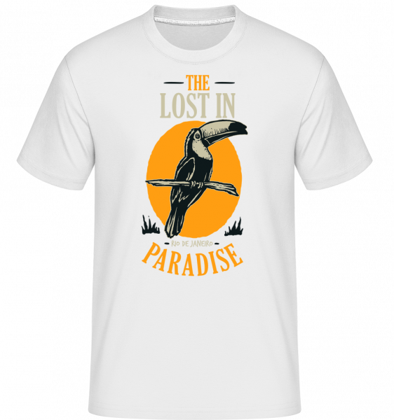 Bird Lost In Paradise -  Shirtinator Men's T-Shirt - White - Vorn