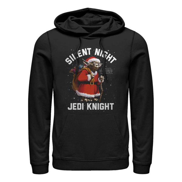 Star Wars - Yoda Jedi Knight - Christmas - Unisex Hoodie - Black - Front