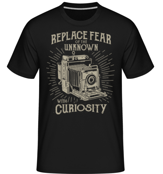 Replace Fear -  Shirtinator Men's T-Shirt - Black - Front