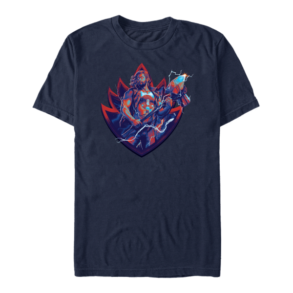 Marvel - Thor Love and Thunder - Thor Guardian Badge - Men's T-Shirt - Navy - Front