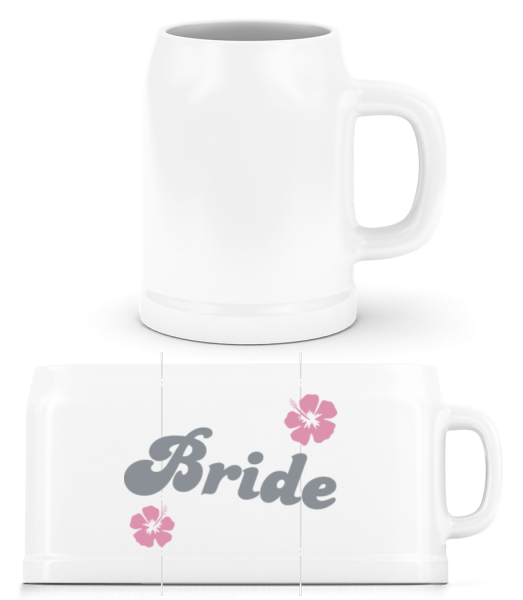 Bride - Beer Mug - White - Front