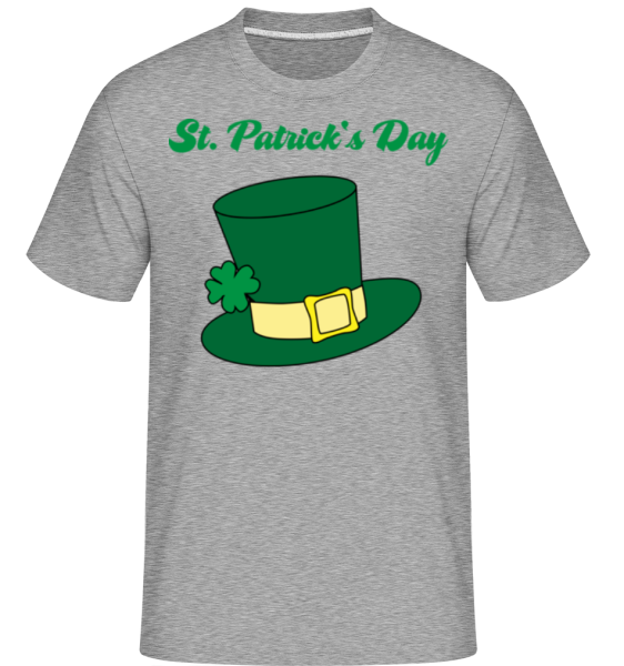 St. Patrick's Day Hat -  Shirtinator Men's T-Shirt - Heather grey - Front