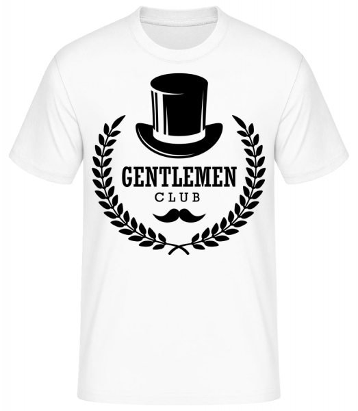 Gentlemen Club - Men's Basic T-Shirt - White - Vorn