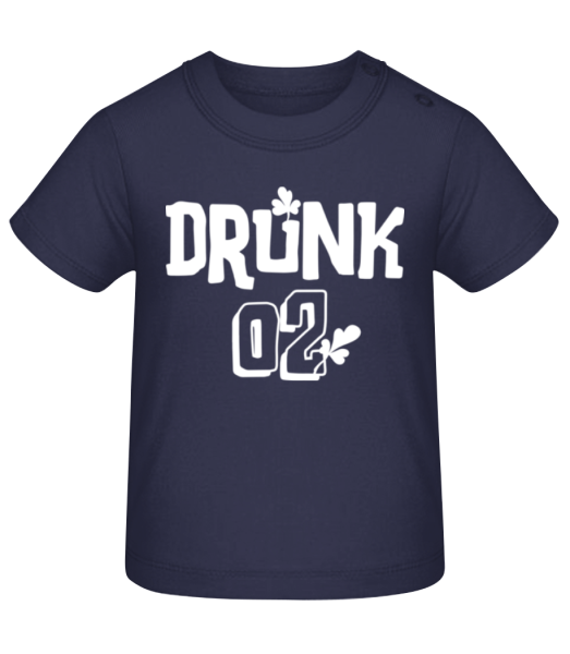 Drunk 02 - Baby T-Shirt - Navy - Front
