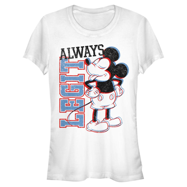 Disney - Mickey Mouse - Mickey Mouse Legit Mick - Women's T-Shirt - White - Front