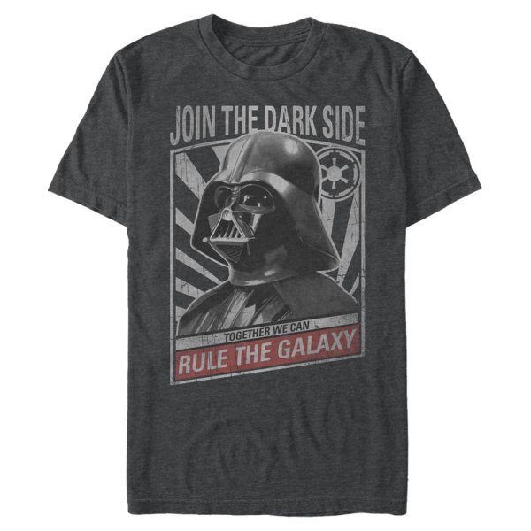 Star Wars - Darth Vader Galaxy Ruler - Men's T-Shirt - Heather anthracite - Front