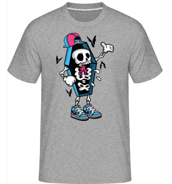 Coffin Skull -  Shirtinator Men's T-Shirt - Heather grey - Front