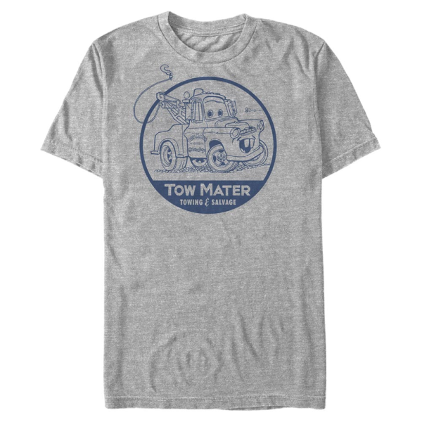 Pixar - Cars - Mater Tow - Men's T-Shirt - Heather grey - Front
