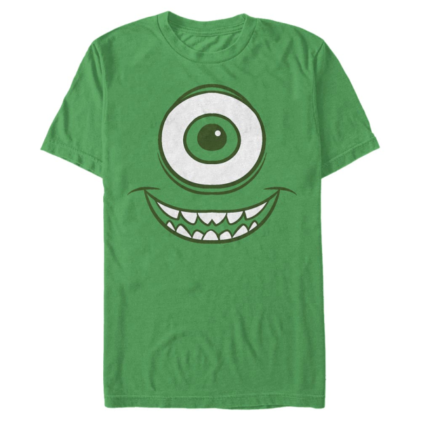 Pixar - Monsters - Mike Wazowski Mike Face - Halloween - Men's T-Shirt - Kelly green - Front
