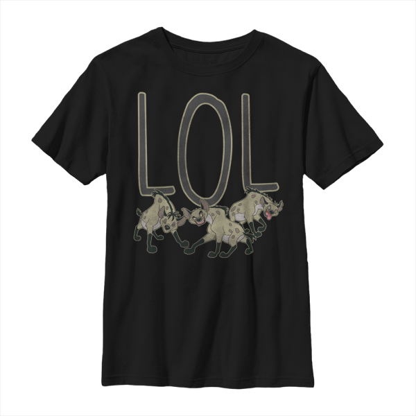 Disney - The Lion King - Hyeny LOL - Kids T-Shirt - Black - Front
