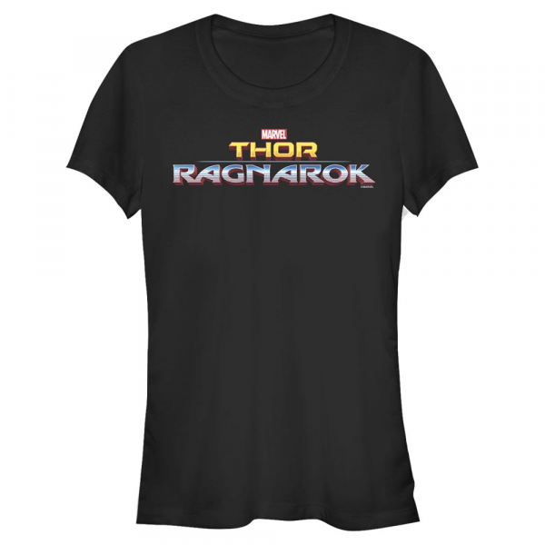 Marvel - Thor Ragnarok - Text Ragnarok Logo - Women's T-Shirt - Black - Front