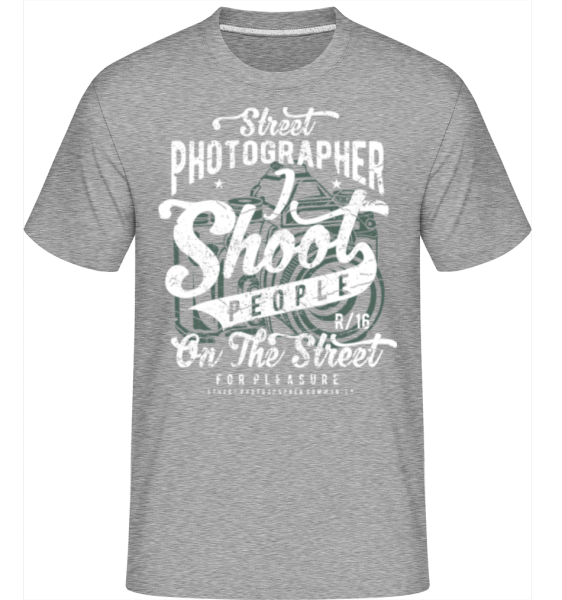 Street Photographer -  Shirtinator Men's T-Shirt - Heather grey - Front