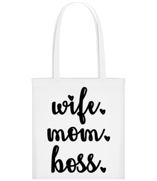 Motif Wife Mom Boss - Tote Bag - White - Front