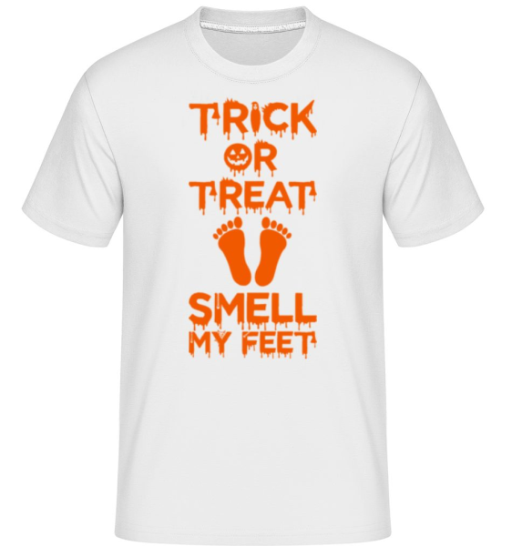 Trick Or Treat, Smell My Feet -  Shirtinator Men's T-Shirt - White - Front