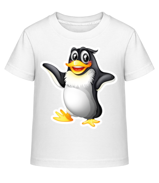 Penguin Is Dancing - Kid's Shirtinator T-Shirt - White - Front