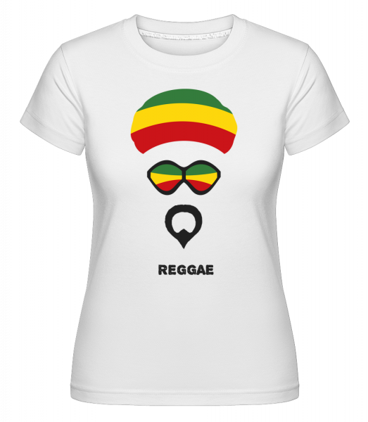 Reggae Face -  Shirtinator Women's T-Shirt - White - Vorn