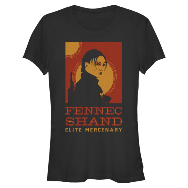 Star Wars - Book of Boba Fett - Fennec Shand Poster - Women's T-Shirt - Black - Front