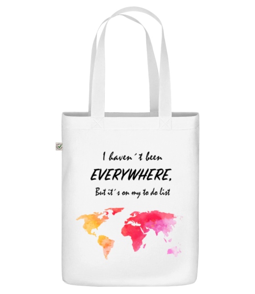 I Havent Been Everywhere - Organic tote bag - White - Front