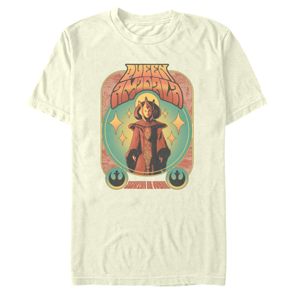 Star Wars - Queen Amidala Amidala Gig - Men's T-Shirt - Cream - Front