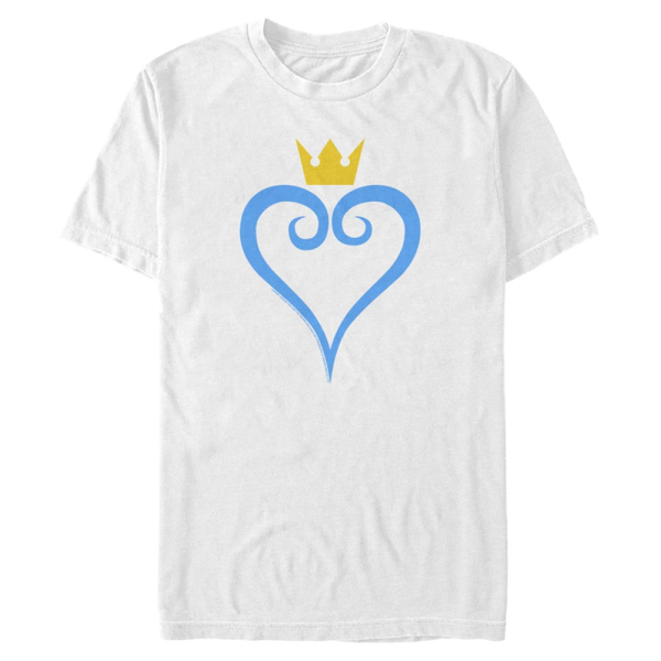 Disney - Kingdom Hearts - Logo Heart and Crown - Men's T-Shirt - White - Front