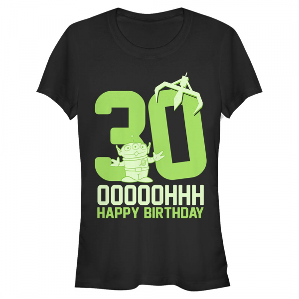 Disney - Toy Story - Aliens Ooohh Thirty - Birthday - Women's T-Shirt - Black - Front