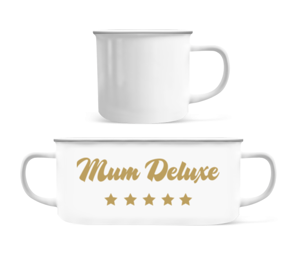 Mum Deluxe - Beige - Enamel-cup - White - Front
