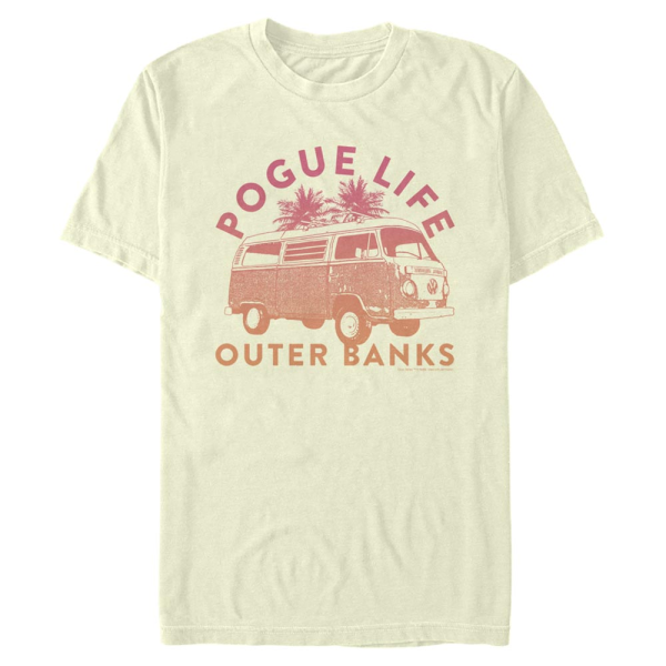 Netflix - Outer Banks - Logo Pogue Life - Men's T-Shirt - Cream - Front