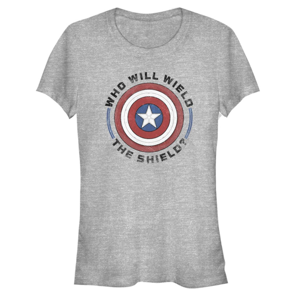 Marvel - The Falcon and the Winter Soldier - Logo Wield Shield - Women's T-Shirt - Heather grey - Front