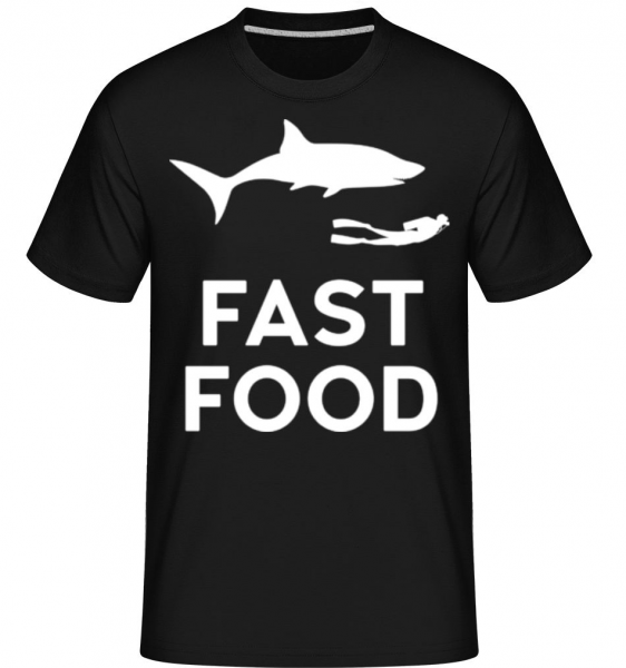 Fast Food Diver -  Shirtinator Men's T-Shirt - Black - Front