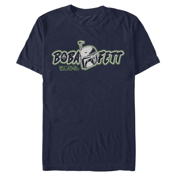 Star Wars - Book of Boba Fett - Boba Fett Legend Boba - Men's T-Shirt - Navy - Front