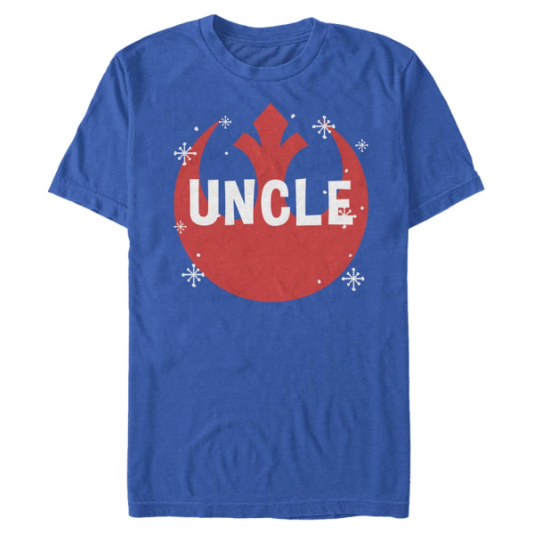 Star Wars - Rebel Overlay Uncle - Christmas - Men's T-Shirt - Royal blue - Front