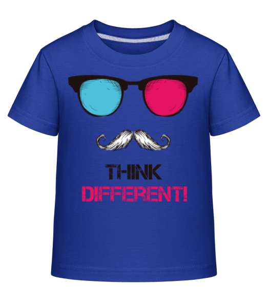 Think Different Hipster - Kid's Shirtinator T-Shirt - Royal blue - Front