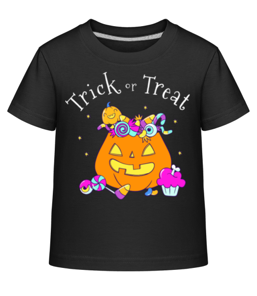Trick Or Treat - Kid's Shirtinator T-Shirt - Black - Front