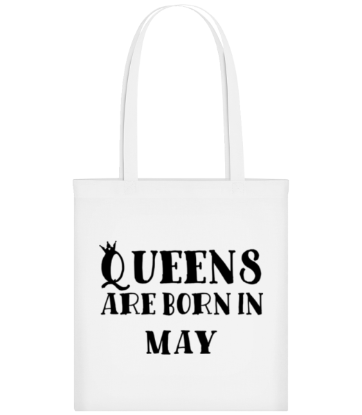 Queens Are Born In May - Tote Bag - White - Front