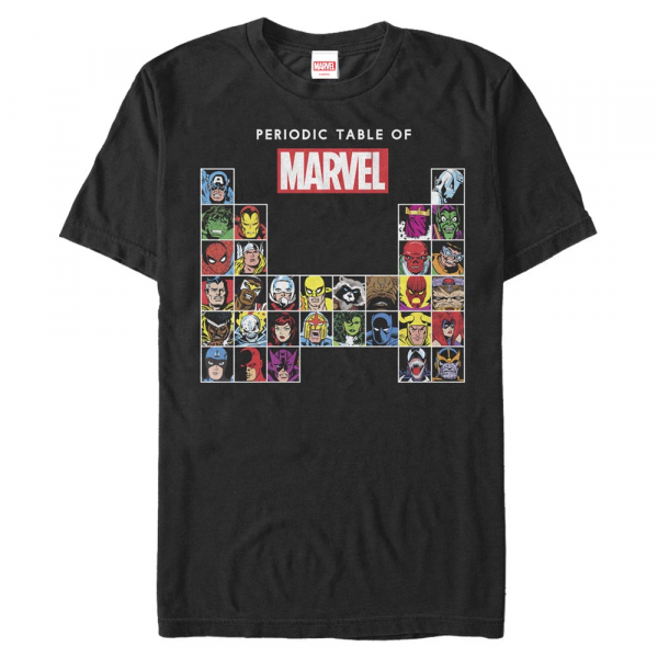 Marvel - Skupina Periodic - Men's T-Shirt - Black - Front