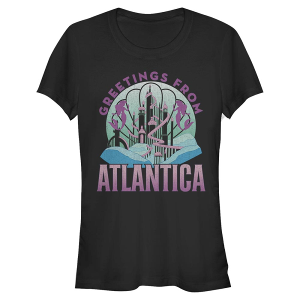 Disney - The Little Mermaid - Logo Atlantica - Women's T-Shirt - Black - Front